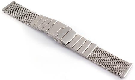 Vollmer Milanaiseband Sandgestrahlt mit Faltschließe - 22mm