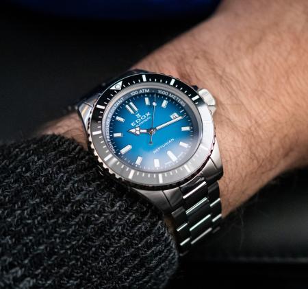 EDOX Neptunian Automatic 80120 3NM BUIDN Herrenuhr