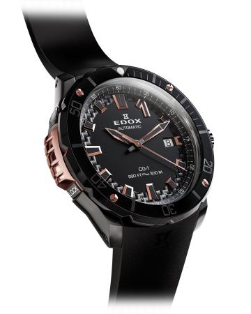 EDOX CO-1 Date Automatic 80137 37GMR CANR Herrenuhr