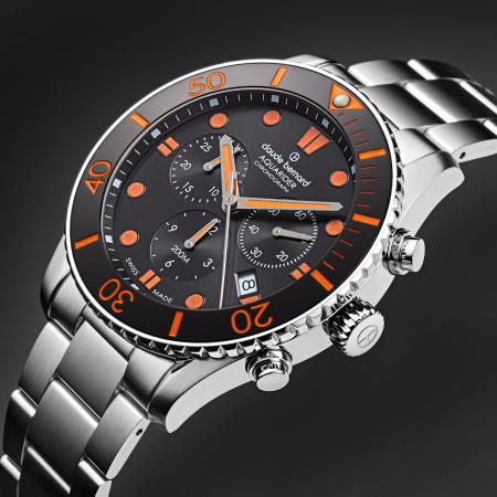 Preview: Claude Bernard - Aquarider Chronograph - 10252 3NOM NNO Preview: Claude Bernard - Aquarider Chronograph - 10252 3NOM NNO