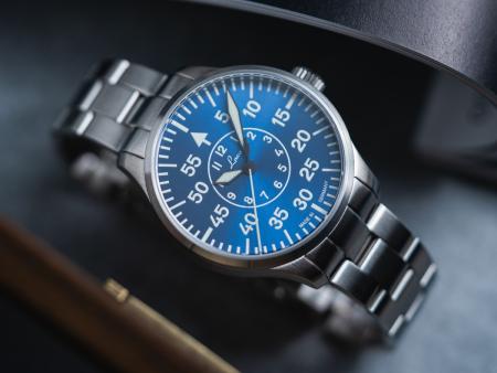 Laco Aachen Blaue Stunde Fliegeruhr Baumuster B 42mm - Automatik - Neue Version