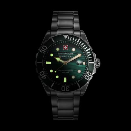 Swiss Military Hanowa - Offshore Diver Green Water SMWGH0005804 Herrenuhr Limited Edition