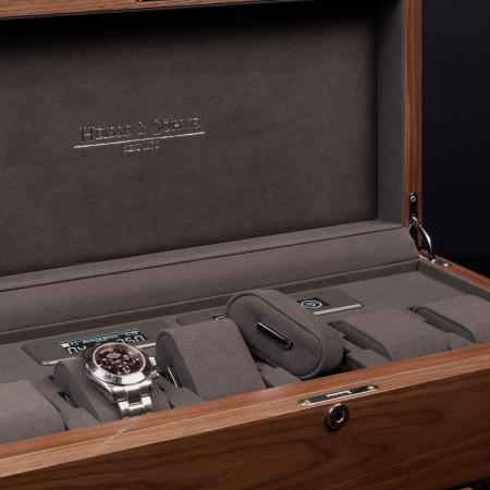 Preview: Heisse & Söhne - Denver 4 - Watch Winder - Walnut