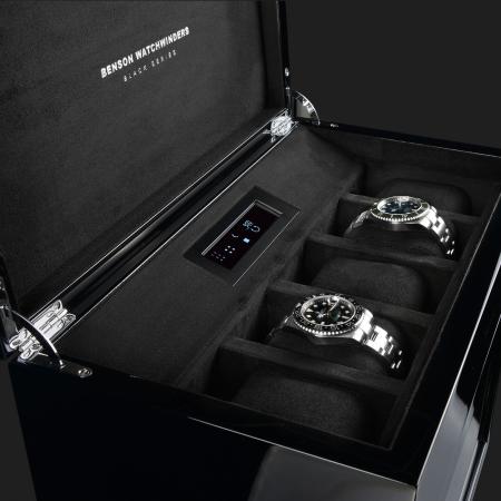 Preview: Benson Black Series II 6 Watch Winder - Black