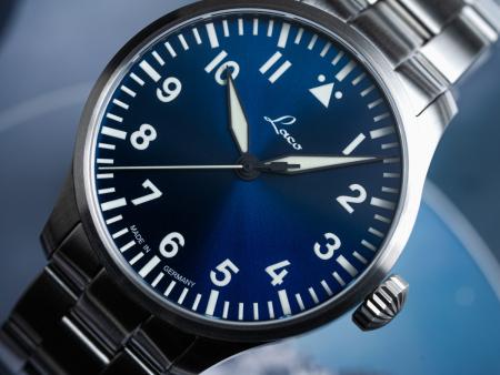 Laco Augsburg Blaue Stunde MB Fliegeruhr Baumuster A 42mm - Automatik