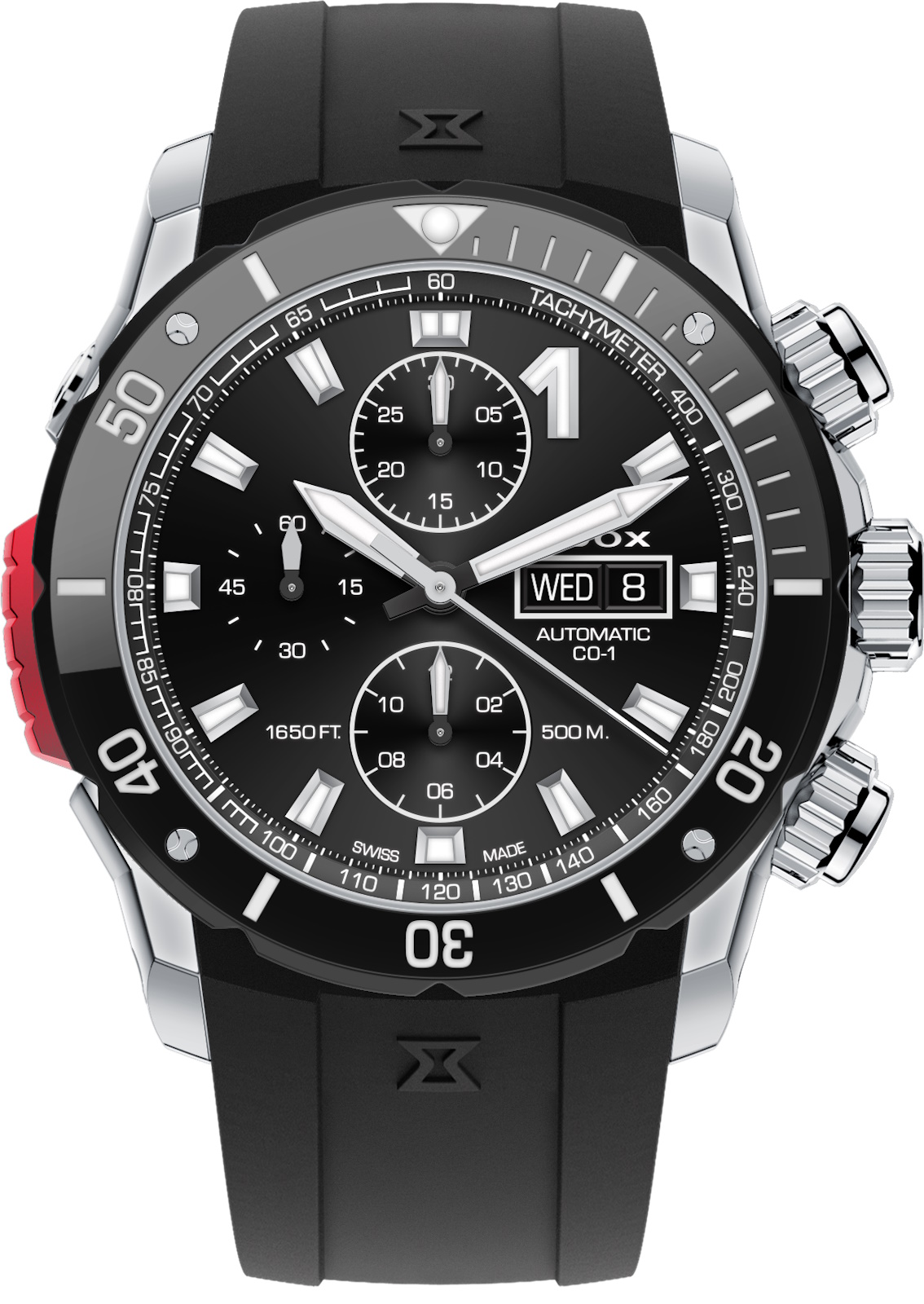 EDOX CO-1 Chronograph Automatic 01128 3NRCA NN Men Watch - uhren 