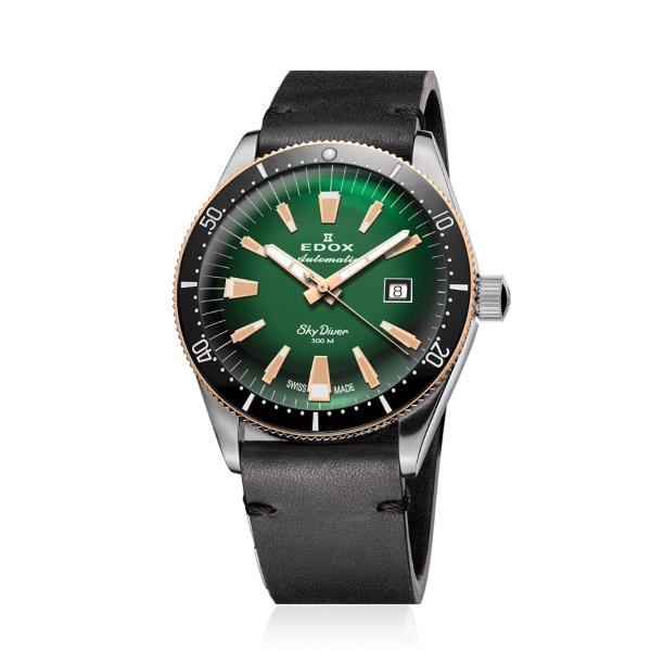 EDOX SkyDiver Date Automatic 80126 357RNM VIR Limited Edition