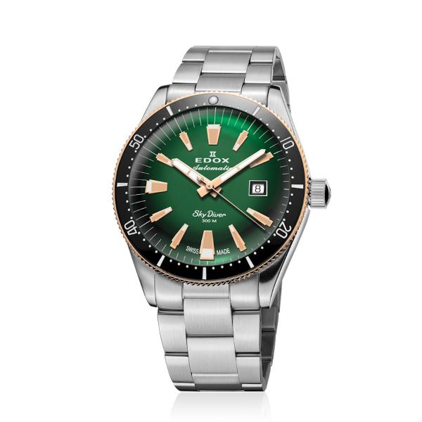 EDOX SkyDiver Date Automatic 80126 357RNM VIR Limited Edition