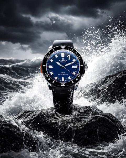 EDOX CO-1 Date Automatic 80137 3NO CABUN Men Watch