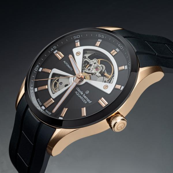 Claude Bernard - Aquarider Automatic Open Heart - 85030 357RNCA NIR