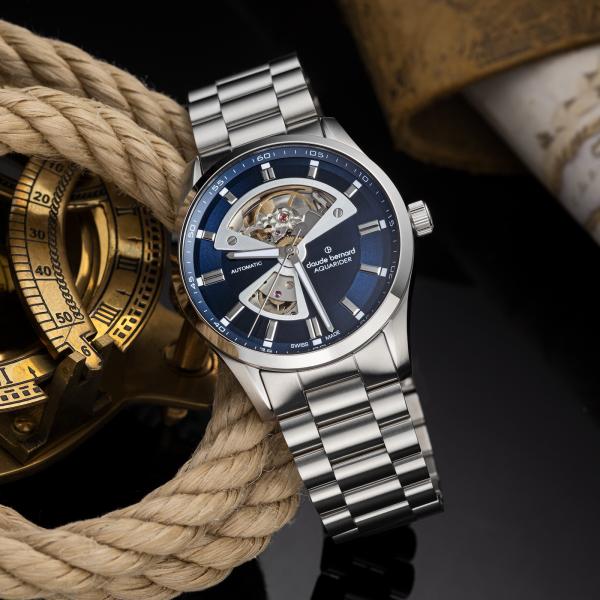 Claude Bernard - Aquarider Automatic Open Heart - 85030 3M BUIN
