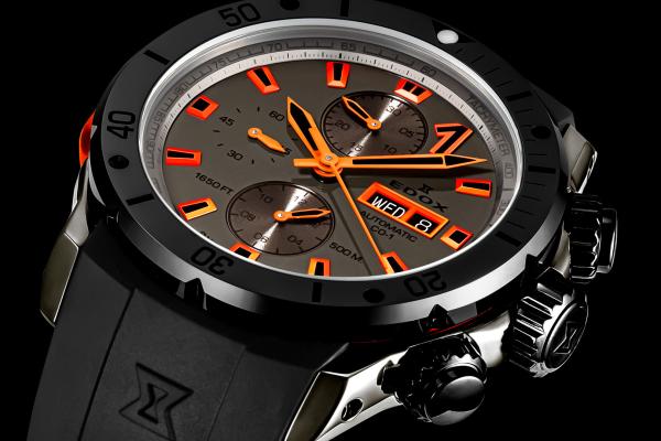 EDOX CO-1 Chronograph Automatic 01128 37GNNOCA GNO Herrenuhr