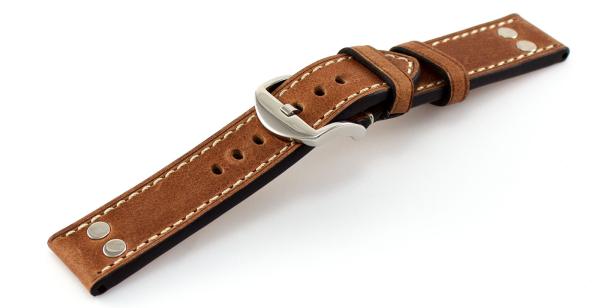 Happel Rockford Mahagoni Uhrenarmband 22mm
