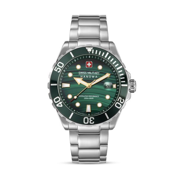 Swiss Military Hanowa - Offshore Diver Green Water SMWGH0005804 Herrenuhr Limited Edition
