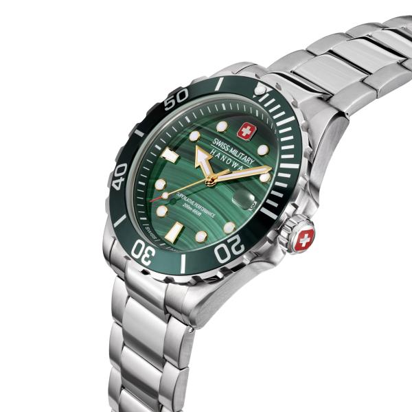 Swiss Military Hanowa - Offshore Diver Green Water SMWGH0005804 Herrenuhr Limited Edition