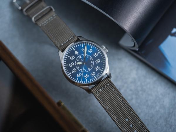 Laco Aachen Blaue Stunde Fliegeruhr Baumuster B 42mm - Automatik