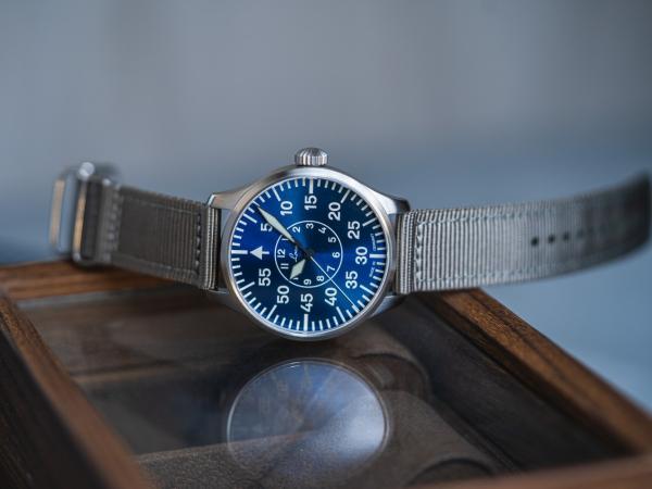 Laco Aachen Blaue Stunde Fliegeruhr Baumuster B 42mm - Automatik