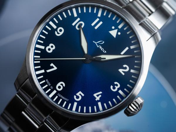 Laco Augsburg Blaue Stunde MB Fliegeruhr Baumuster A 42mm - Automatik